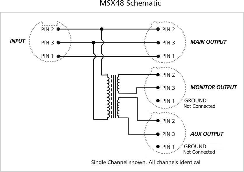ARX MSX 48 Mic/Line Splitter